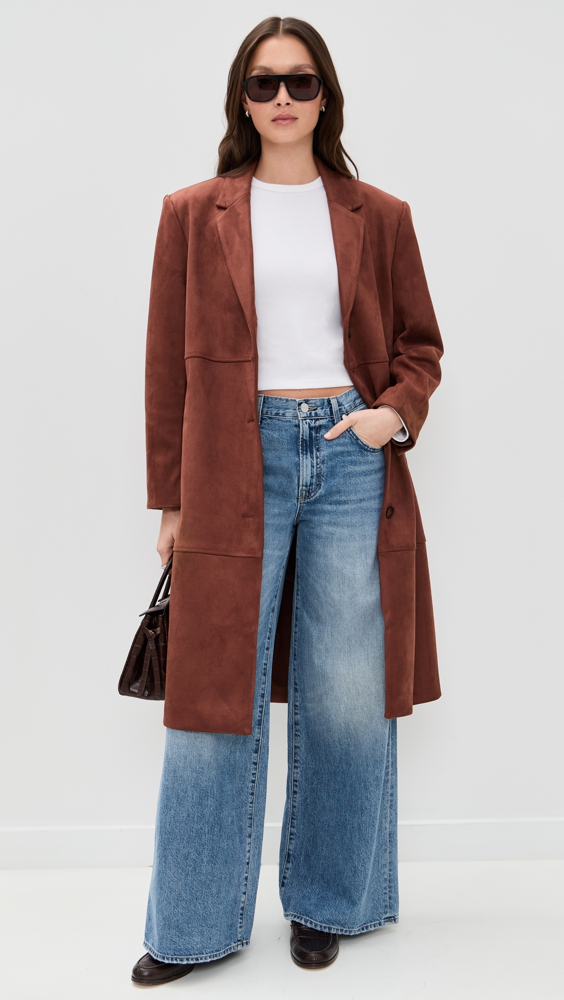 Maisie Faux Suede Jacket Cappucino