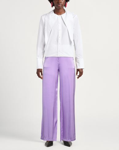 Forte_forte Woman Pants Purple Size 0 Silk, Elastane