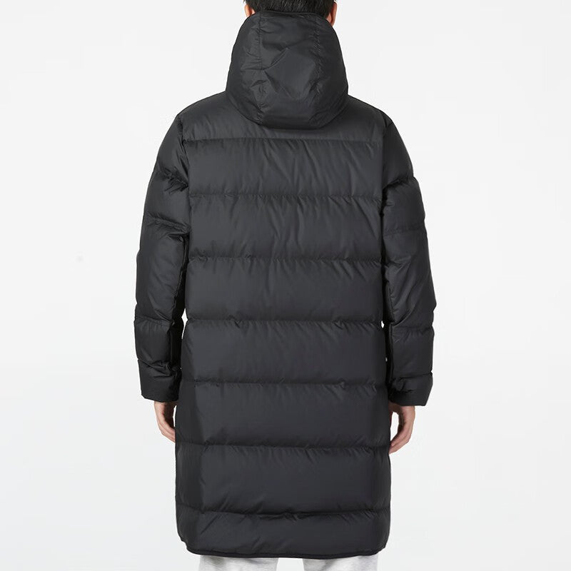 Hooded Puffer Long Coat 'Black'