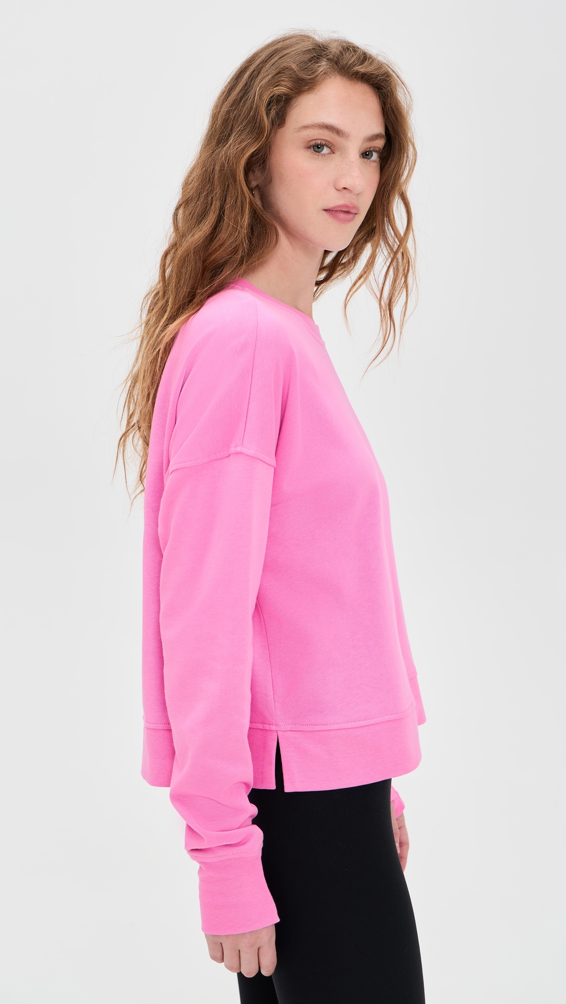 After Class Crop Sweatshirt Guava Pink