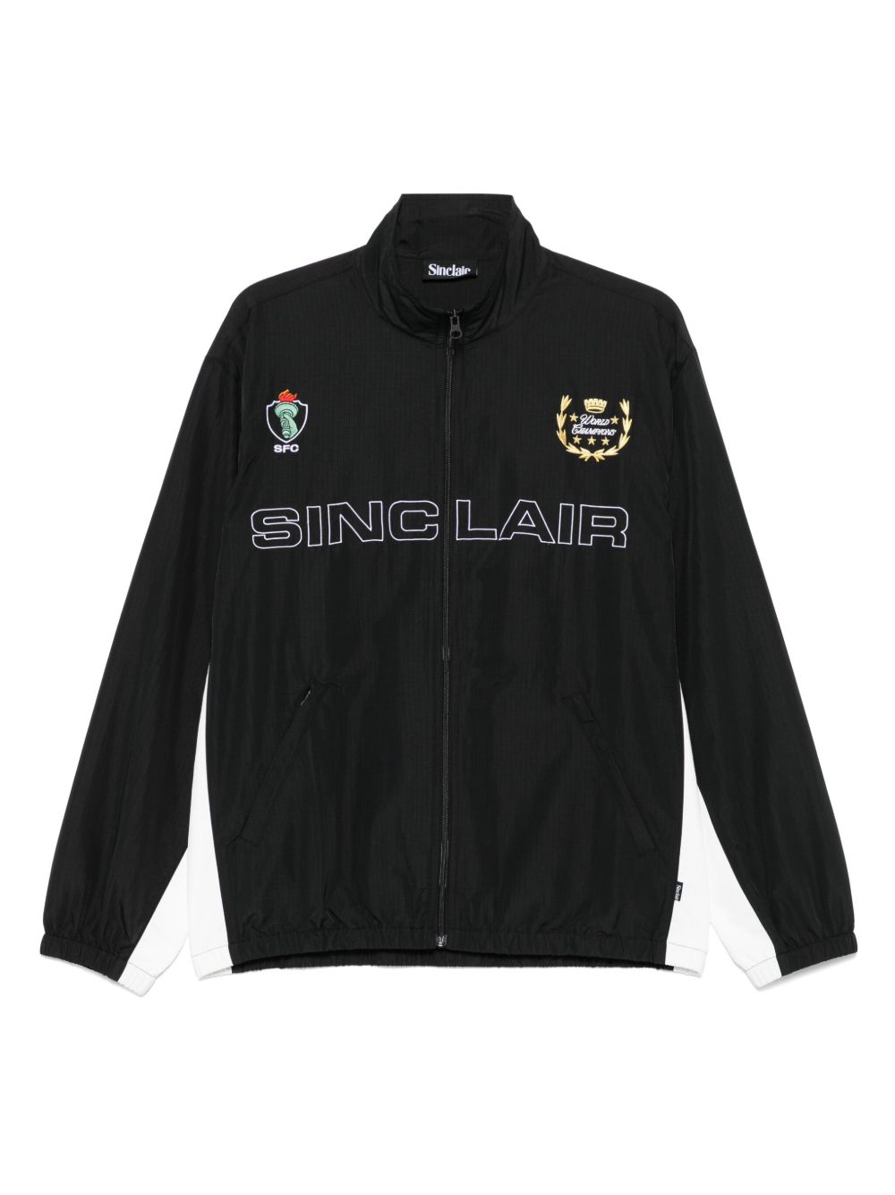 Sinclair logo-embroidered jacket - Black