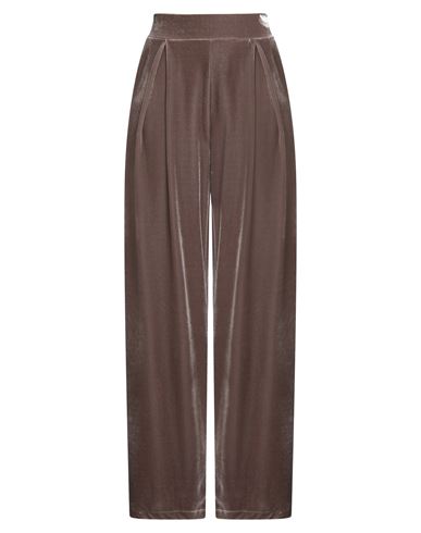 Woman Pants Grey Size S Polyester, Elastane