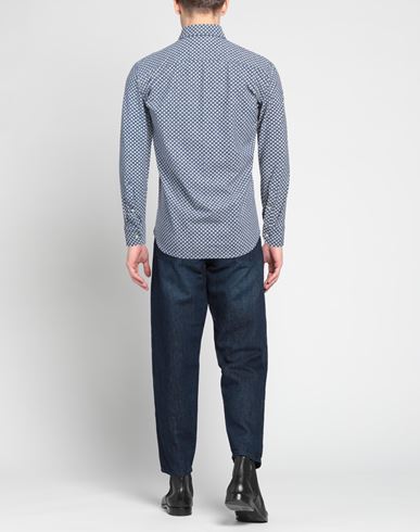 Man Shirt Navy Size 15 Polyamide, Elastane