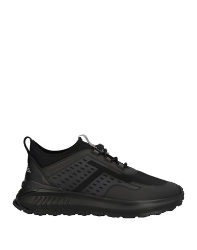 Tod's No_code Man Sneakers Black Size 6 Soft Leather, Textile fibers