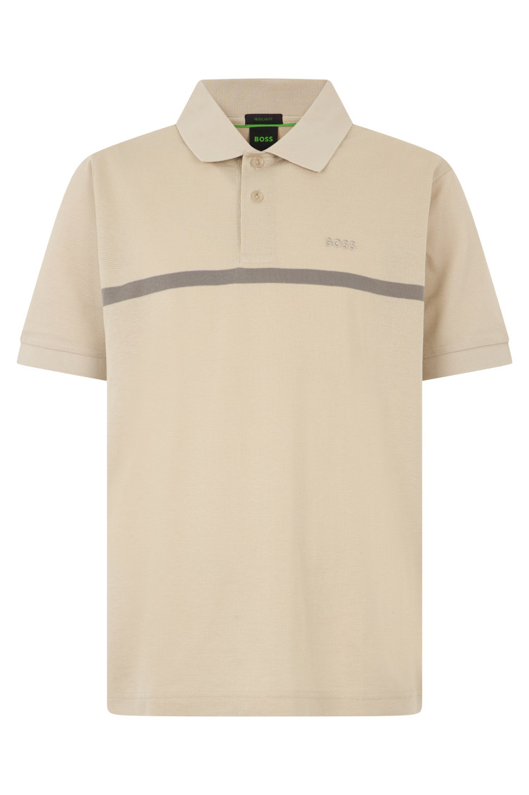 Boss - short sleeve polo shirt logo detai