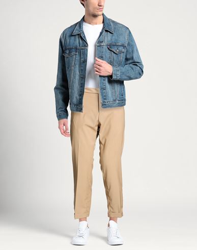 Man Pants Sand Size 38 Polyester, Wool, Elastane