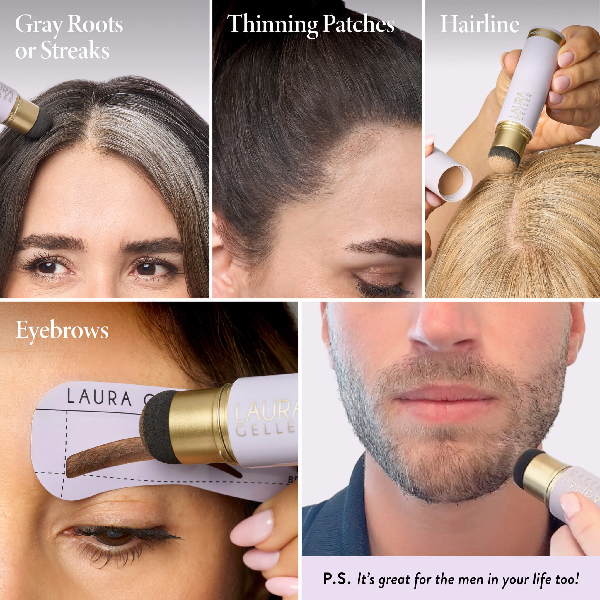 Root Touch Up Hair & Brow Concealing Cream + Powder Blonde