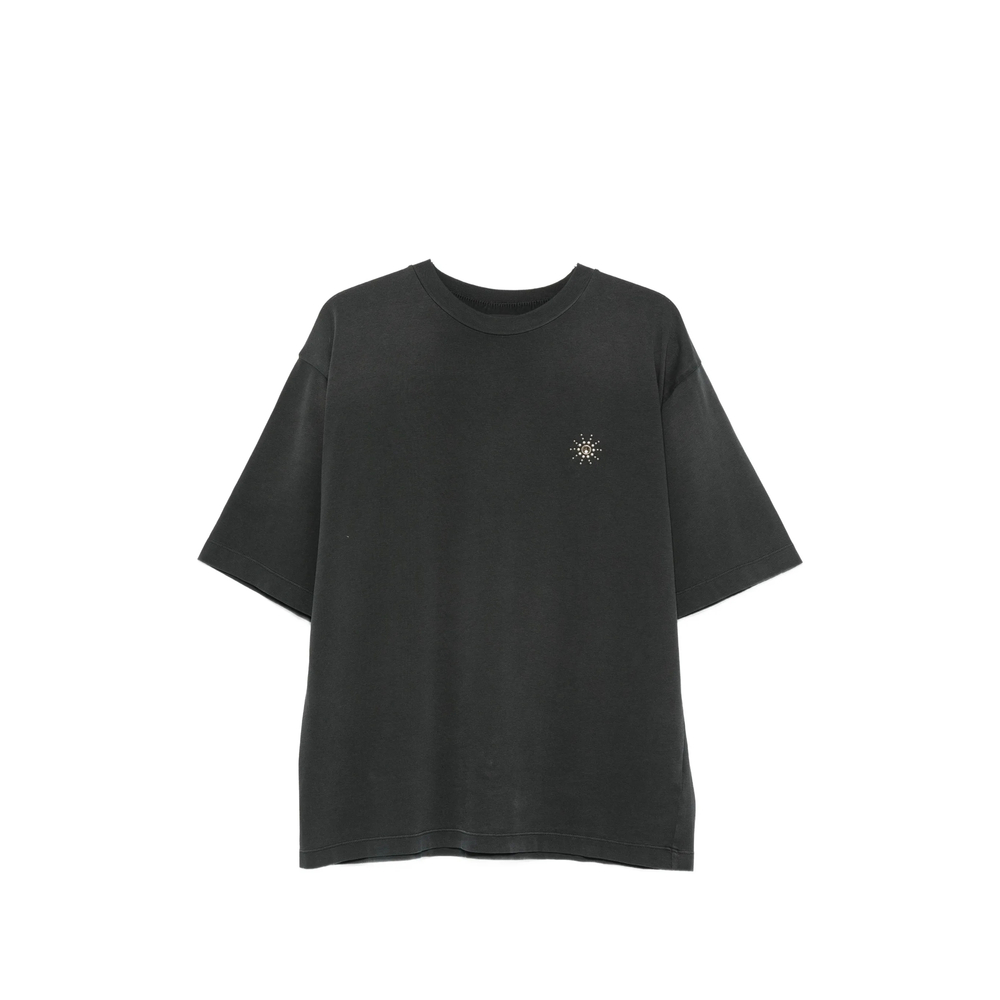 Stud-embellished Logo-print T-shirt