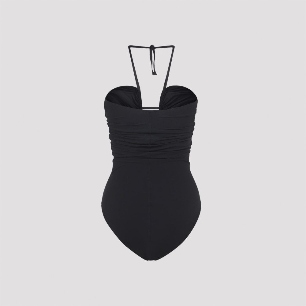 Black Halter-neck Swimsuit