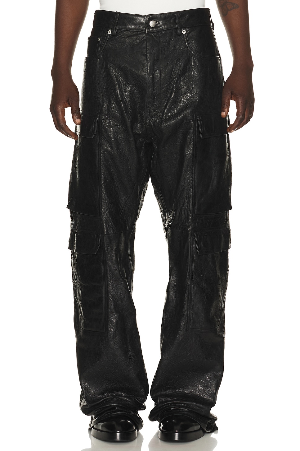 Rick Owens Geth Cargo in Black