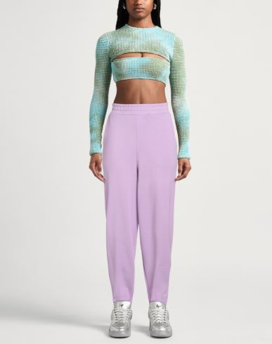 Woman Pants Lilac Size S Cotton, Polyester