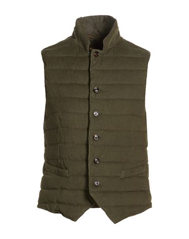 Man Vest Military green Size 38 Cotton