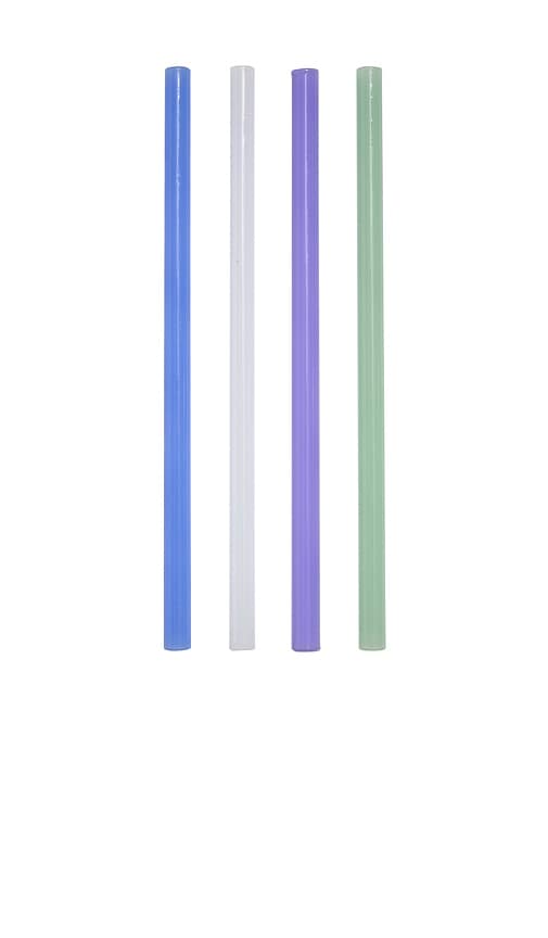Fazeek 4 Pack Opaque Straws in Blue