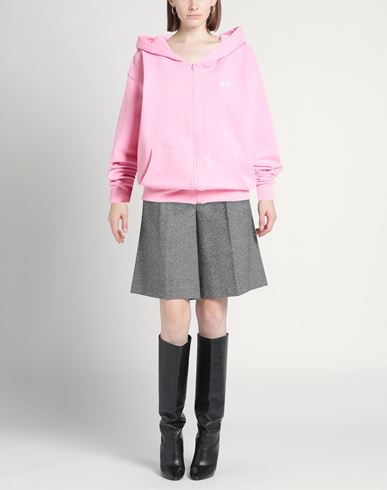 Woman Sweatshirt Pink Size S Cotton