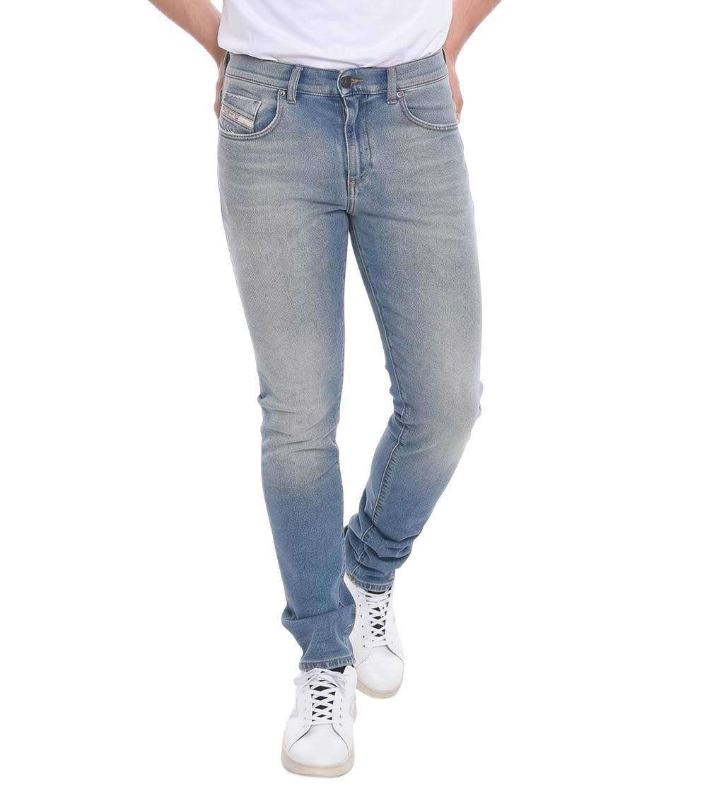 Blue Slim Mid Rise Jeans