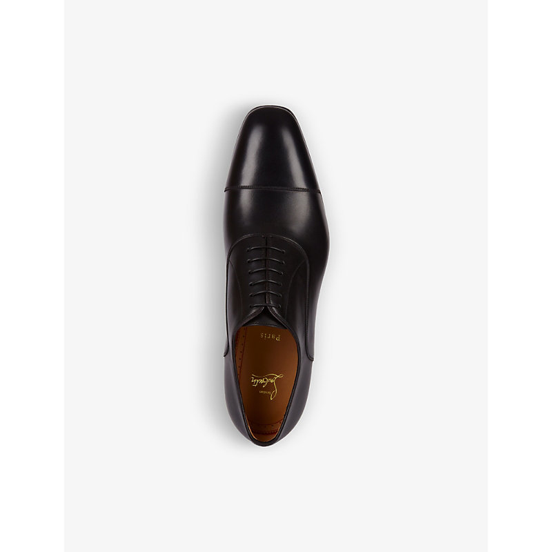 Mens Black Greggo Flat Calf p