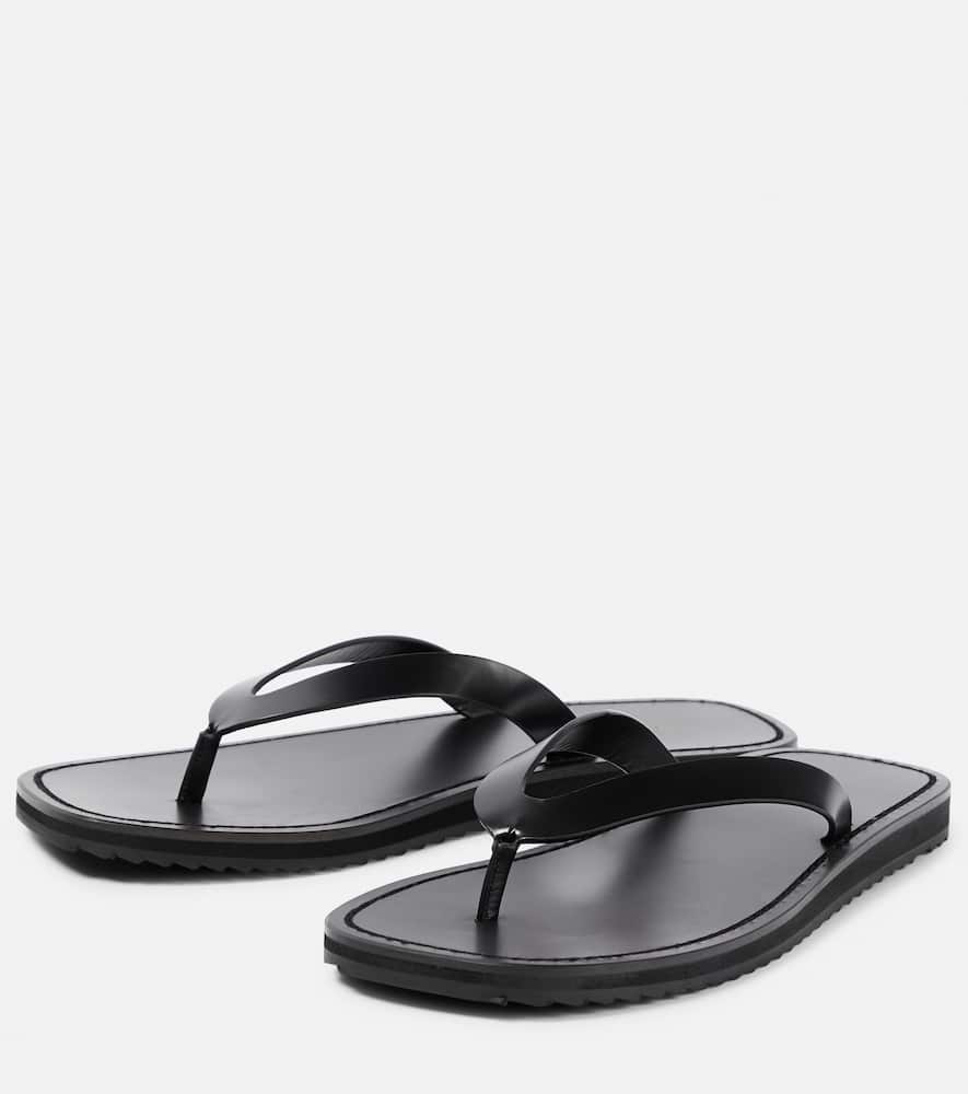 The Row Leather thong sandals