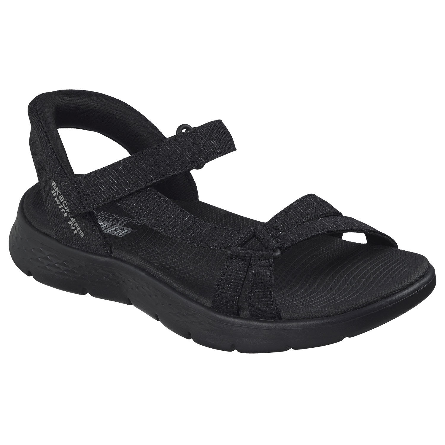 WOMEN'S SWIFT-FIT SANDAL - BLACK 9:-