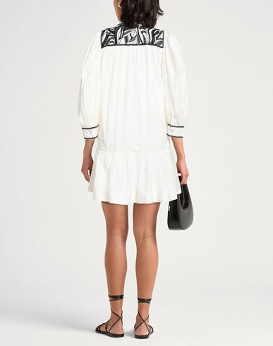 Woman Mini dress Ivory Size XS Cotton