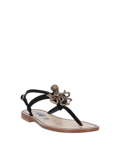 Woman Thong sandal Black Size 6.5 Leather