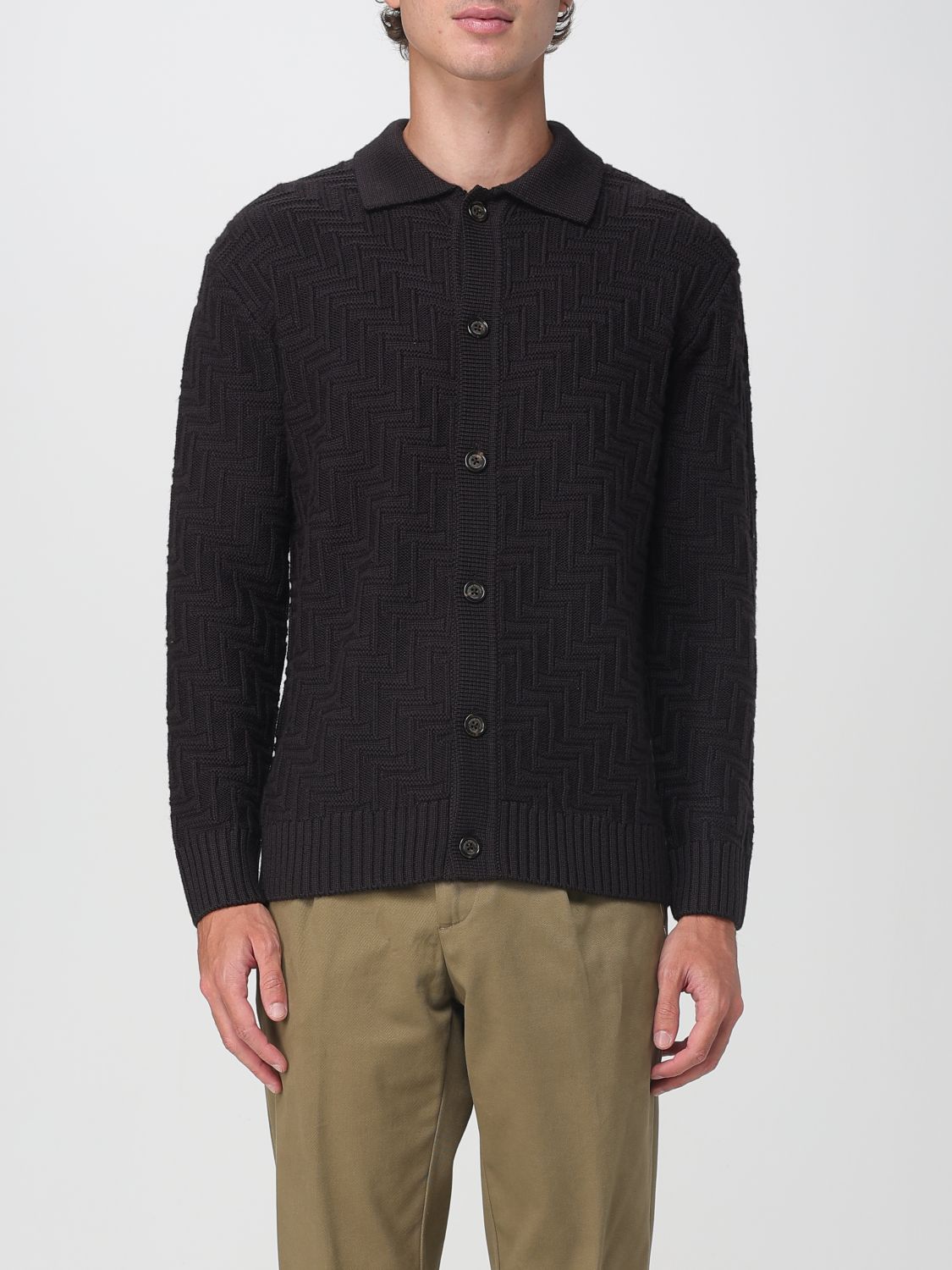 Cardigan Men color Brown