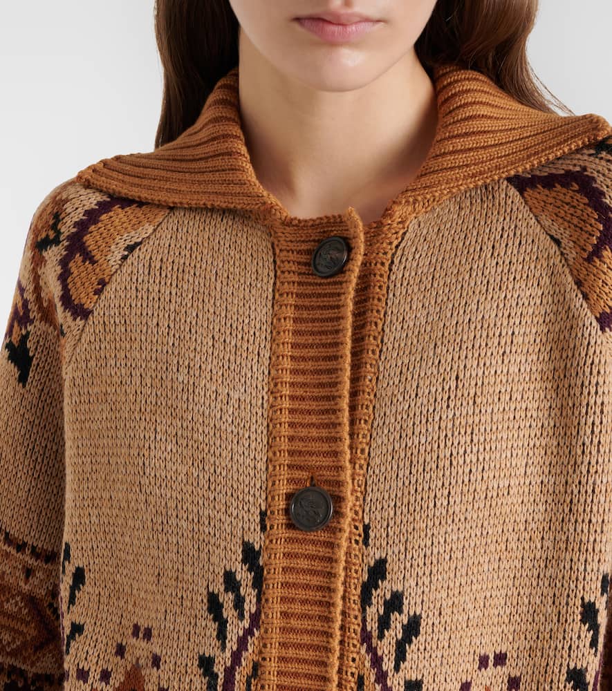Wool-blend cardigan