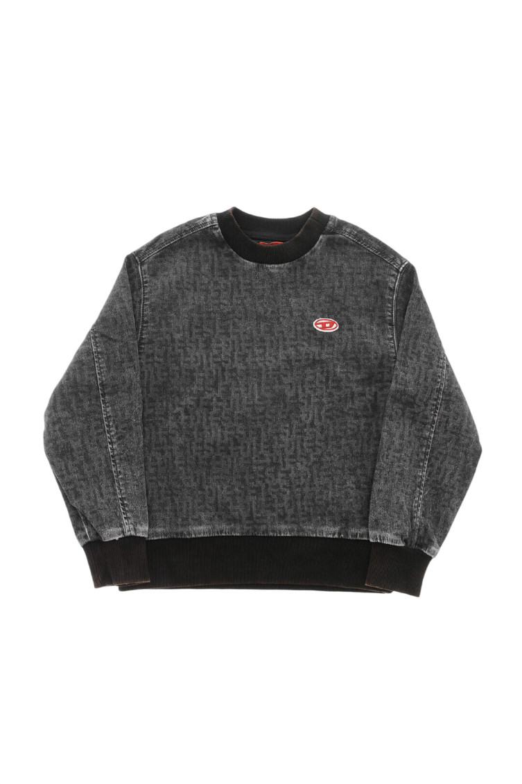 Kids Grey Printed Sweatshirt