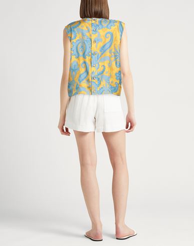 Woman Top Yellow Size 4 Silk