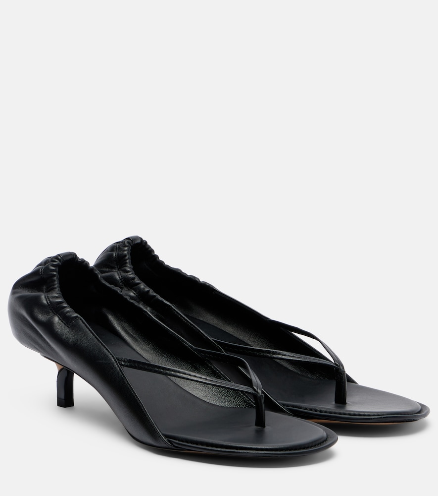 Leather thong sandals