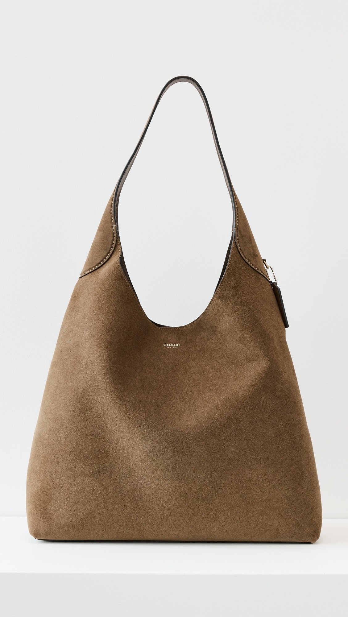 Coach Suede Brooklyn Shoulder Bag 39 B4/Cedar One Size
