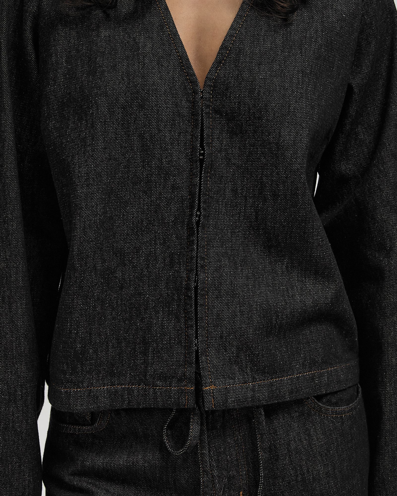 ENBROOKLYN LS TIE TOP 6856 black female Shirts & Blouses now available at BSTN