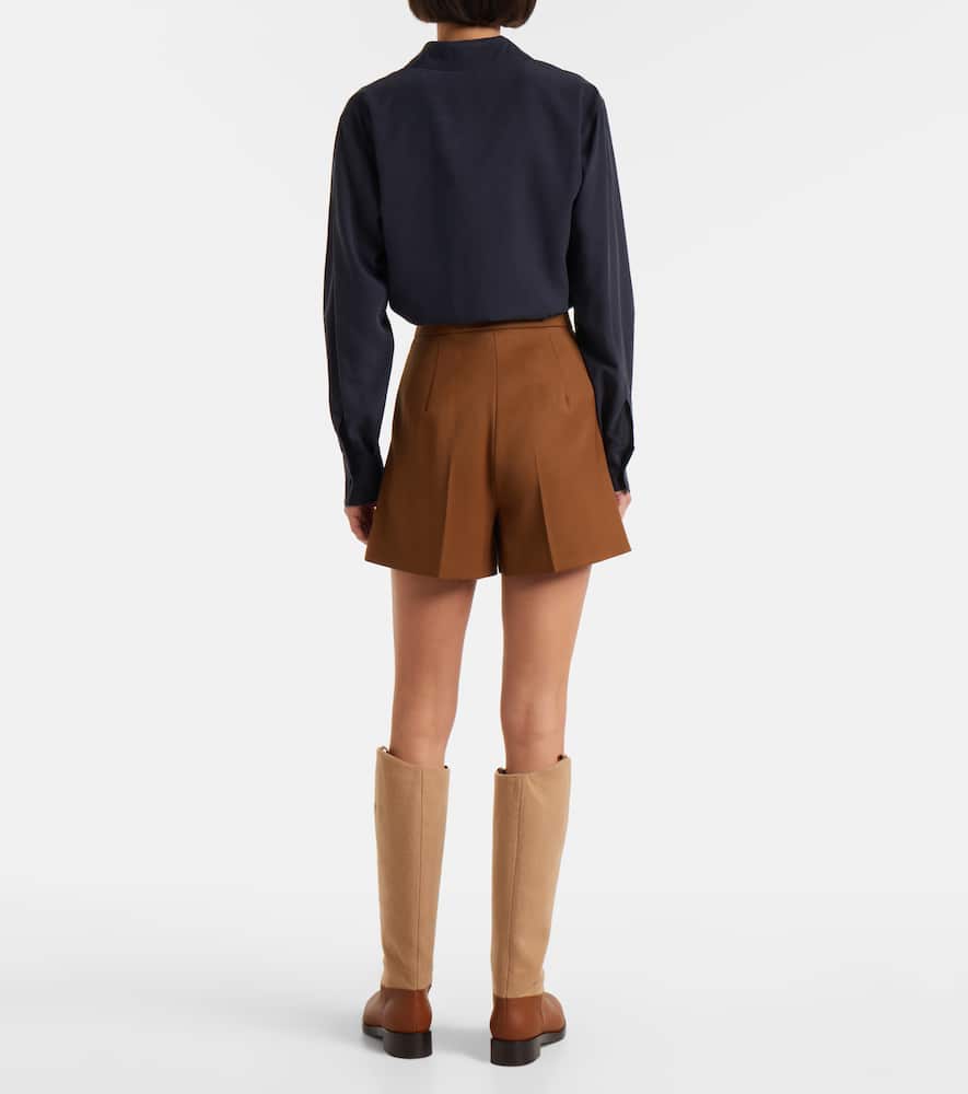 Ozieri high-rise virgin wool shorts