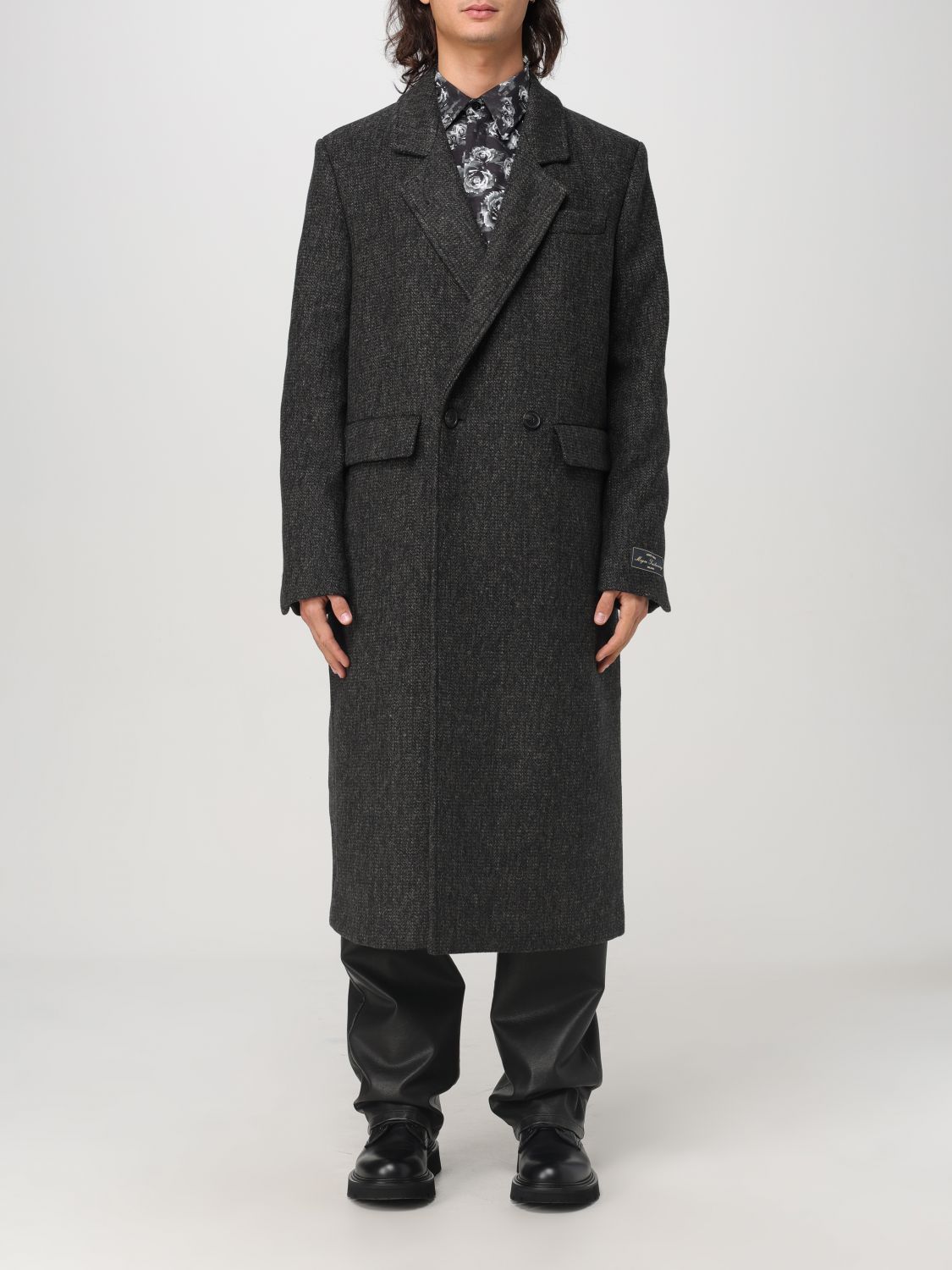 Double-breasted coat - Black