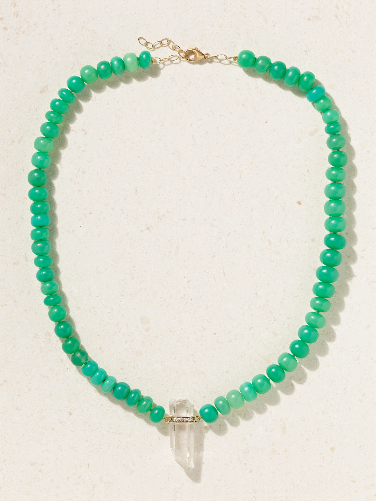 Gold Multi-stone Necklace - One size