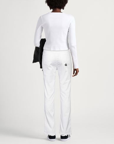 Roÿ Roger's Woman Pants White Size 25 Cotton, Lyocell, Elastane