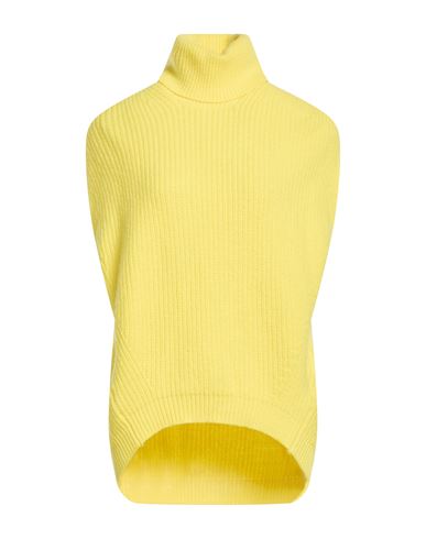 Woman Turtleneck Yellow Size S Virgin Wool