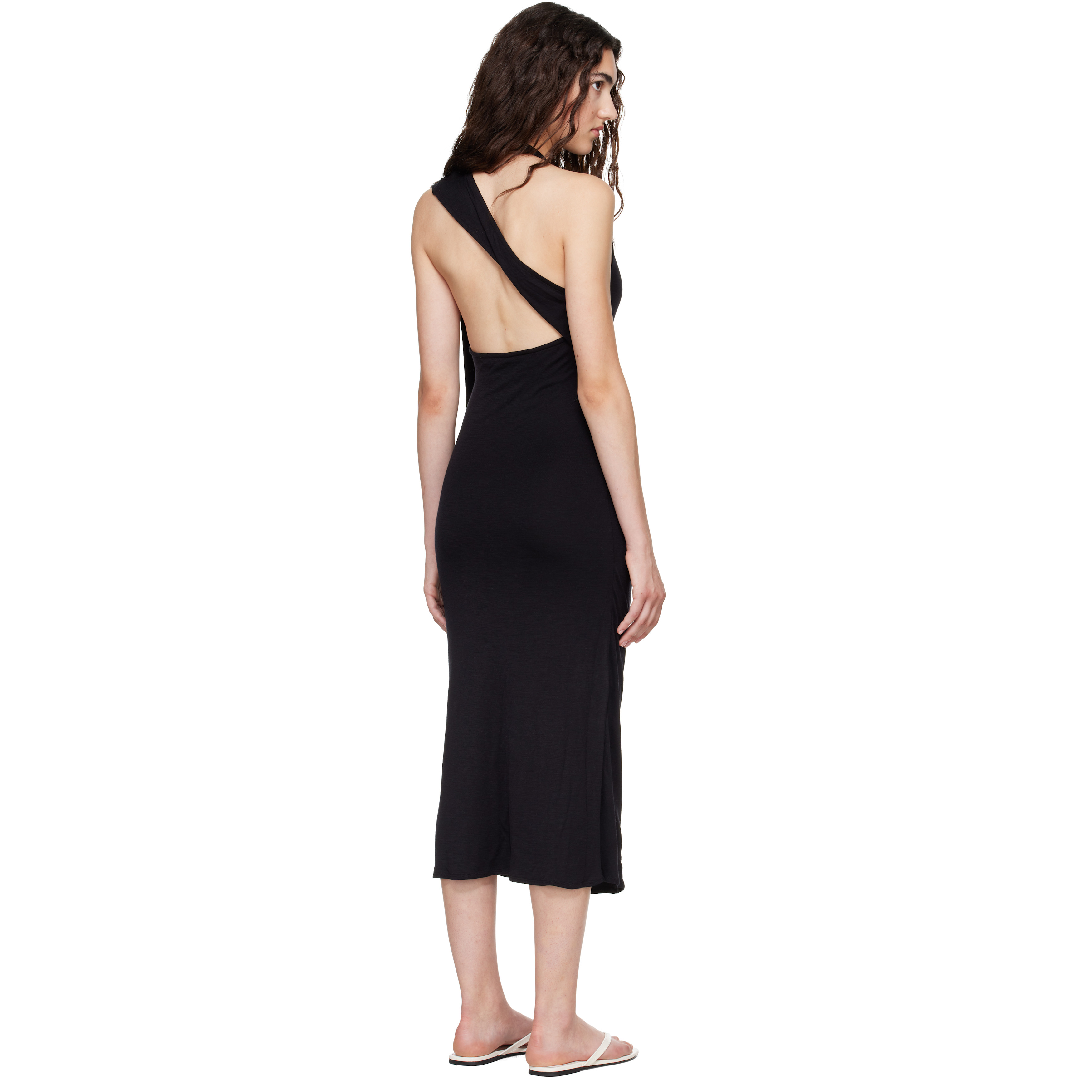 Black Duo Midi Dress