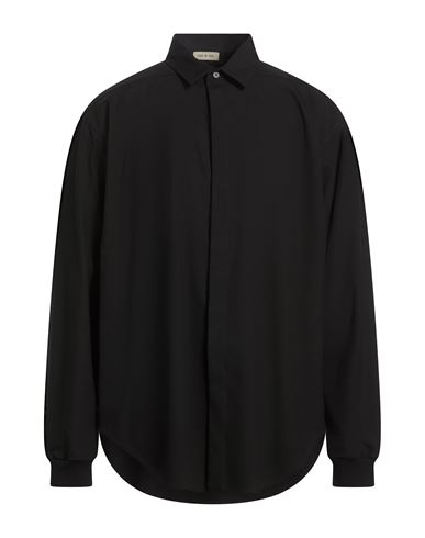 Man Shirt Black Size M Cotton, Virgin Wool, Elastane, Wool
