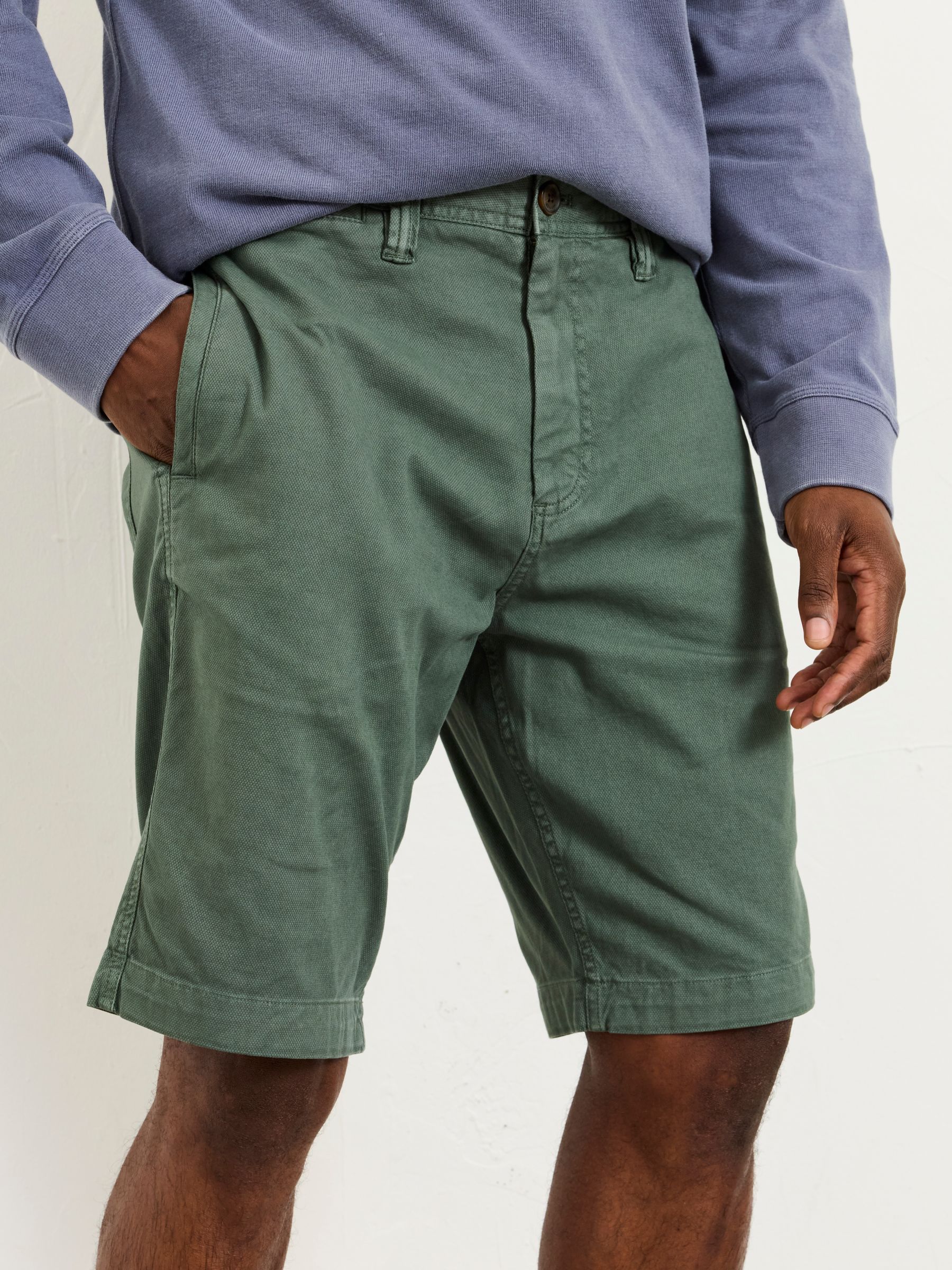 FatFace Stow Green Garment Dye Chino Shorts