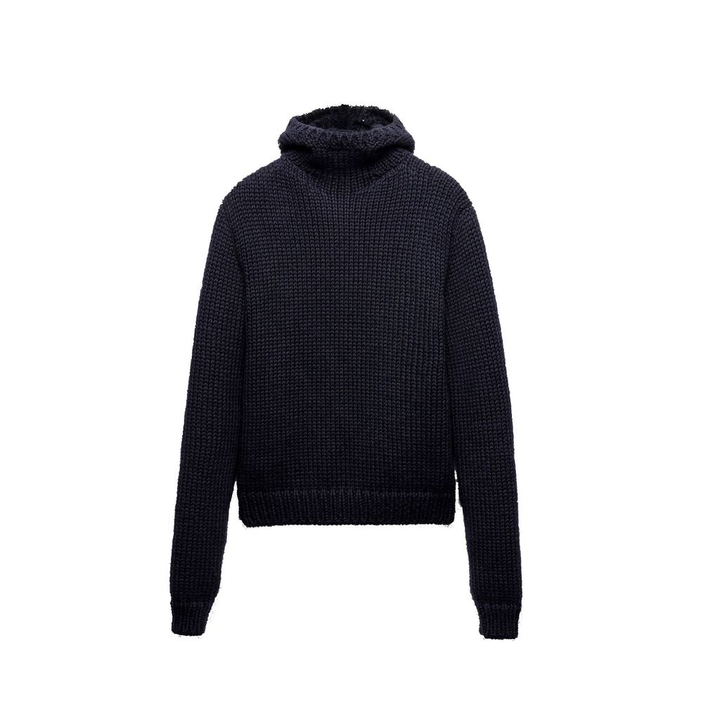 Wool Turtleneck Sweatshirt — Navy