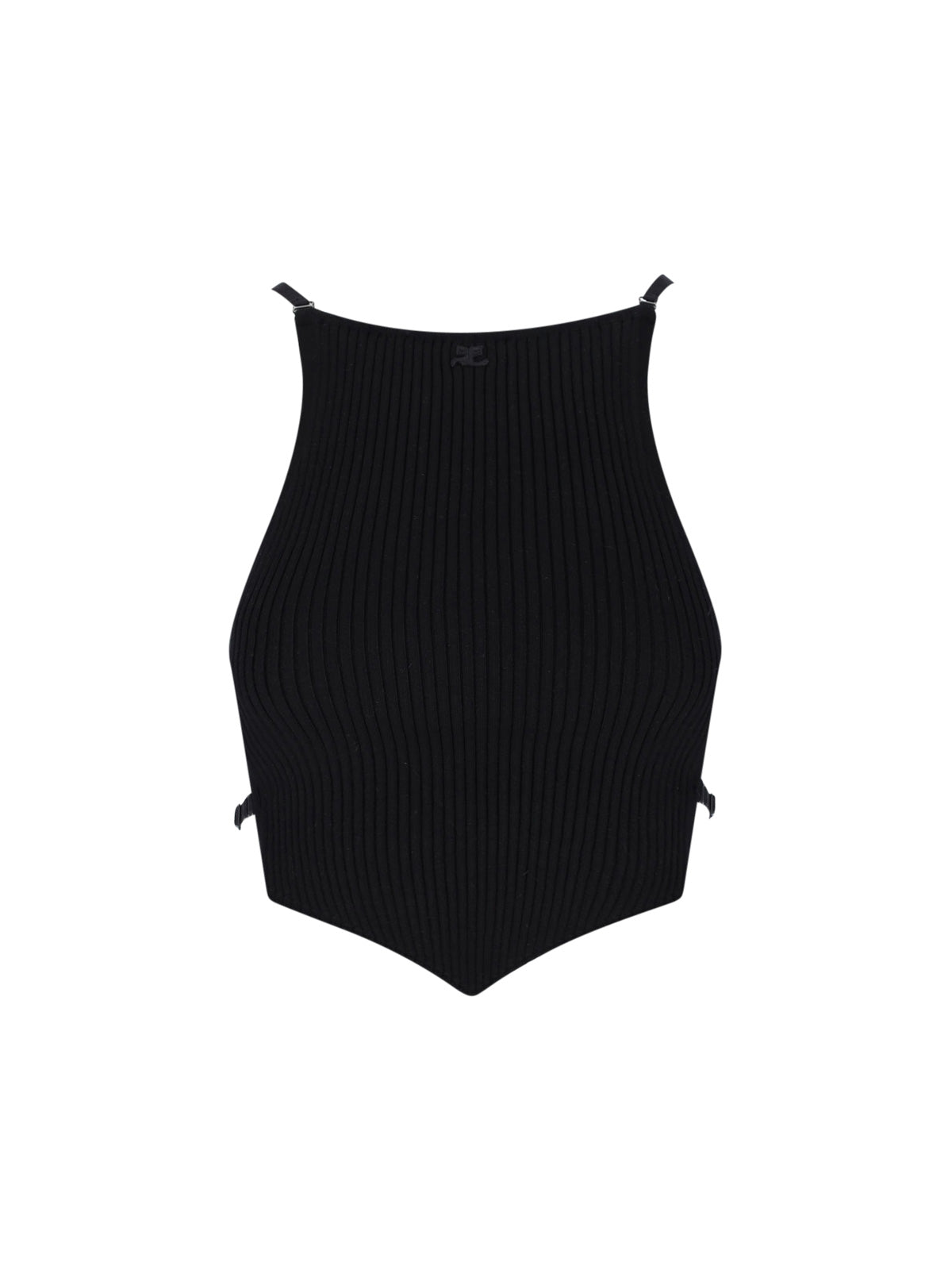 Courrèges Sleek Draped Viscose-Blend Top for Women