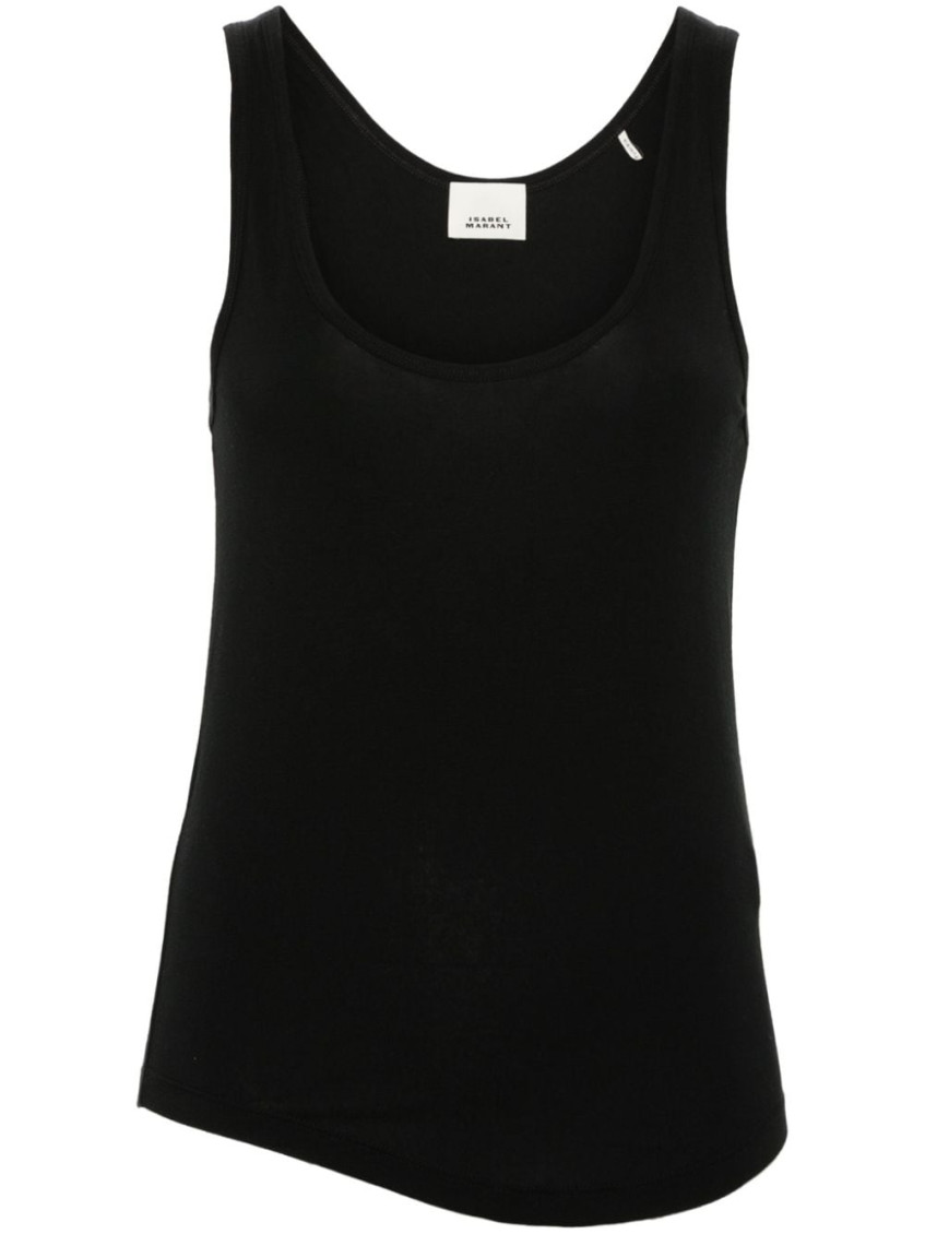 Black Malia Jersey Tank Top
