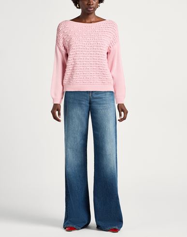 Woman Sweater Pink Size S/M Cotton