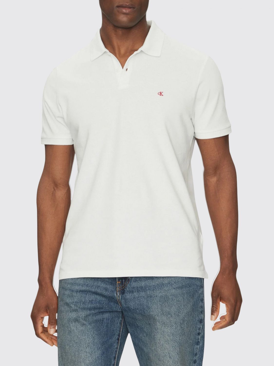 Polo Shirt Men color White