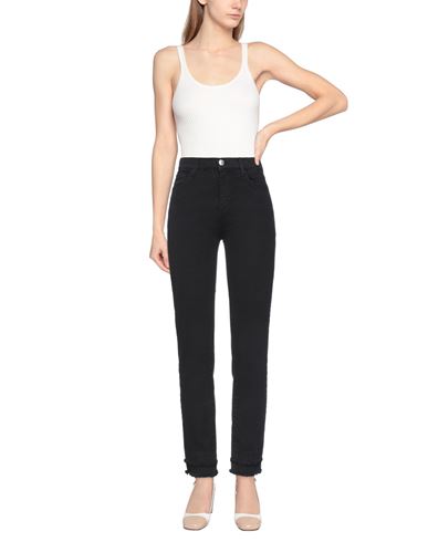 Woman Jeans Black Size 31 Cotton, Elastane