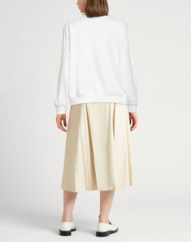 Woman Sweatshirt White Size XL Cotton, Elastane, Brass