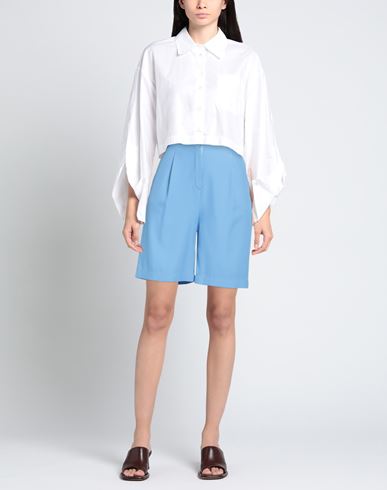 Woman Shorts & Bermuda Shorts Azure Size XS Polyester, Elastane