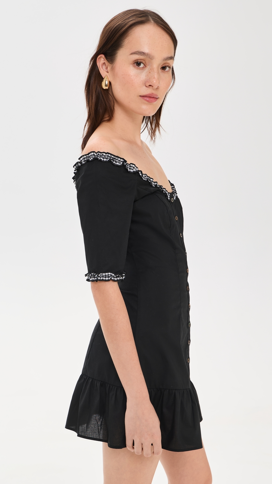 Sweet Dreams Poplin Mini Dress Black