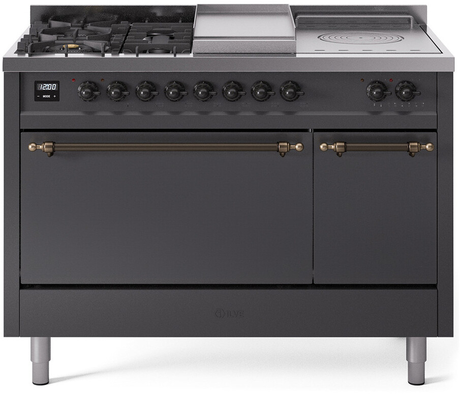 Ilve nostalgie II collection 48" Dual Fuel Liquid Propane Range UP48FSQNMPMGBLP