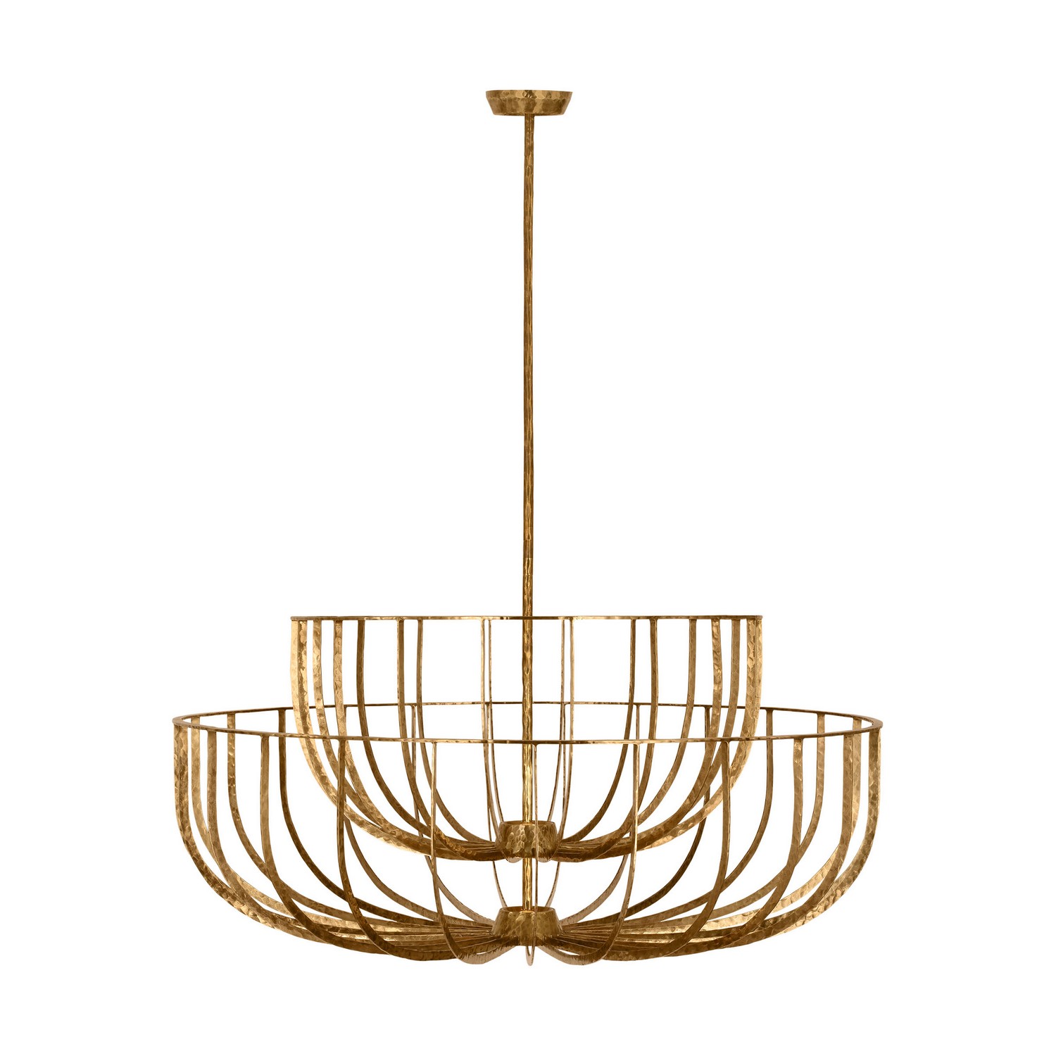Polished Antique Brass LED Chandelier from the Sanchi Collection
